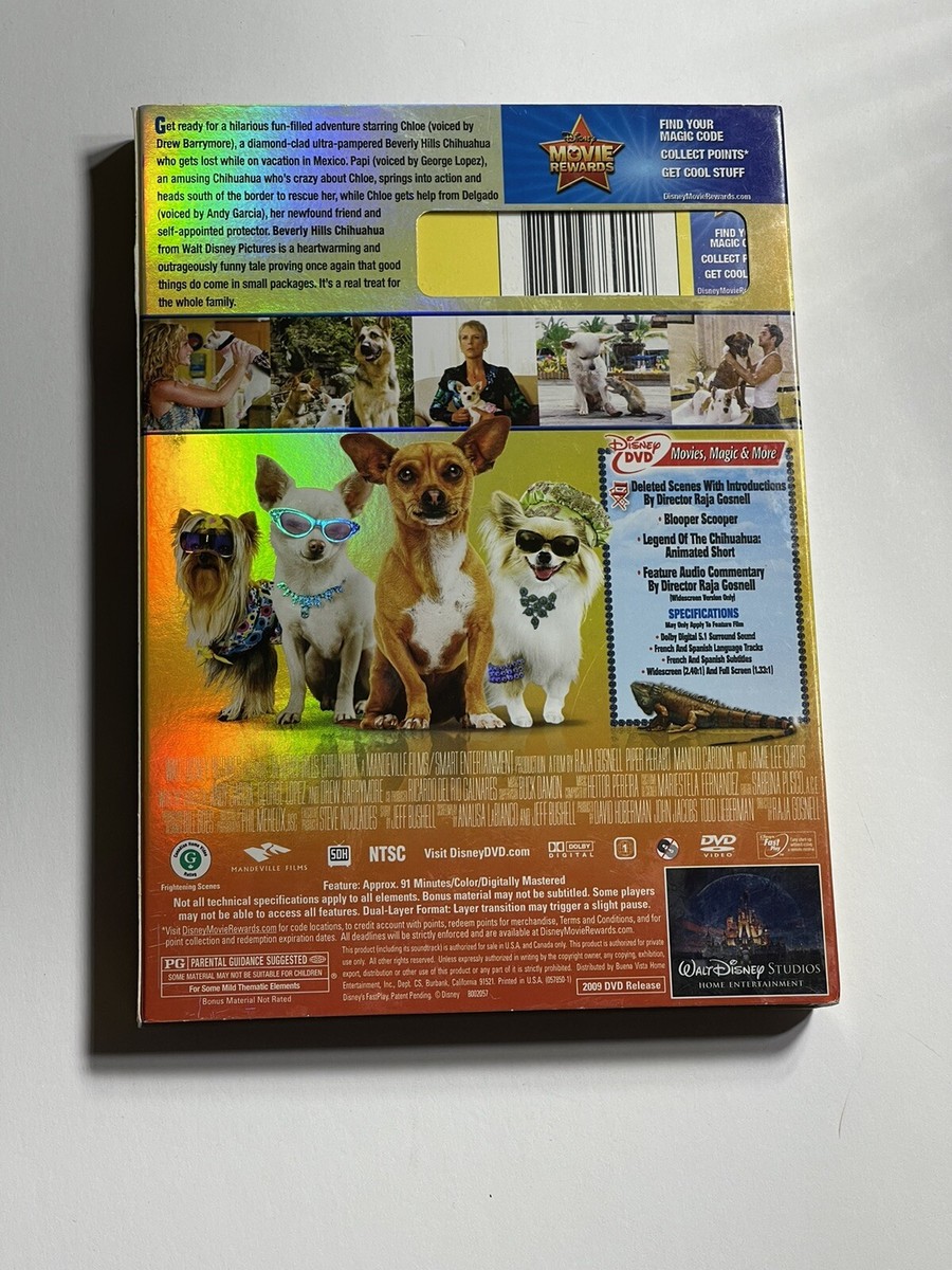 Disney's Beverly Hills Chihuahua DVD w/ Case & Slipcover