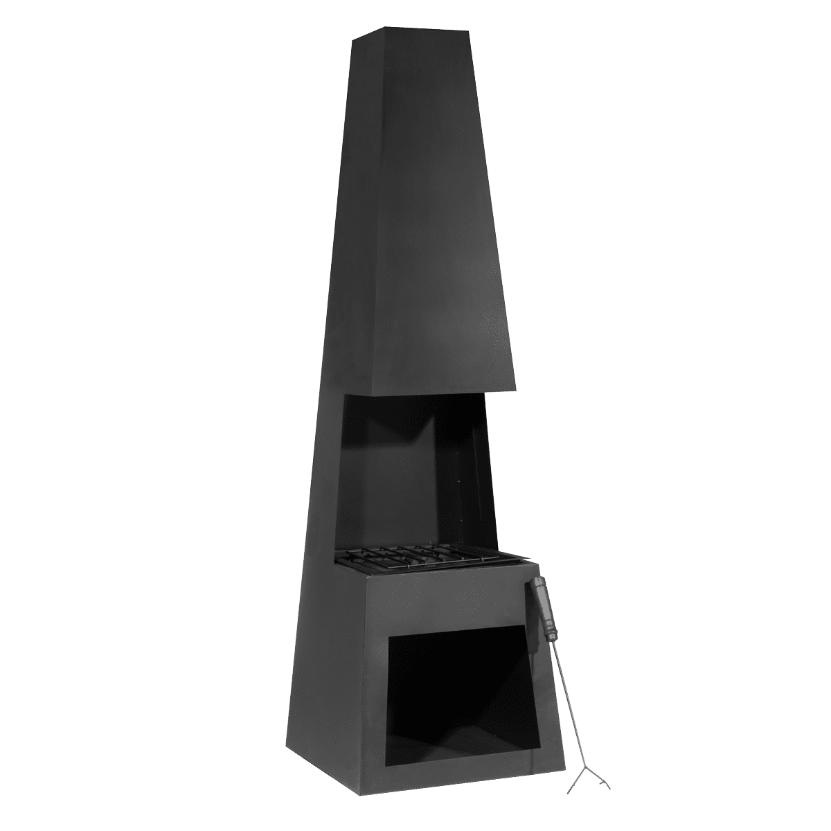 Sealey DG107 Dellonda Outdoor Chiminea Fireplace Fire Pit Heater Firewood