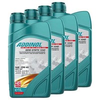 MotoröL Motor ÖL Addinol 10W-40 Semi Synth 1040 4 X 1 Liter FüR Mercedes Nissan