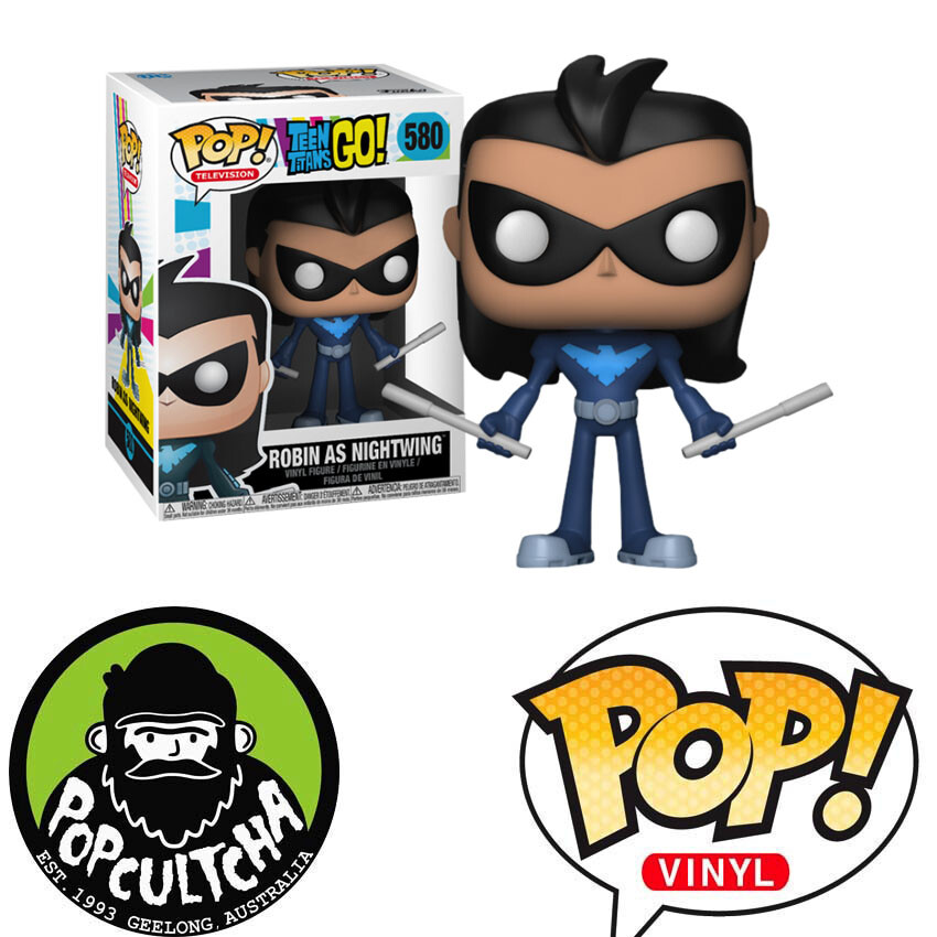 Teen Titans Go! - Robin As Nightwing Pop! Vinyl Figure &Quot;New&Quot;