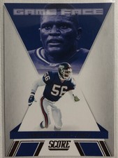 2021 Score Football Lawrence Taylor Game Face Insert Card #GF12 Giants
