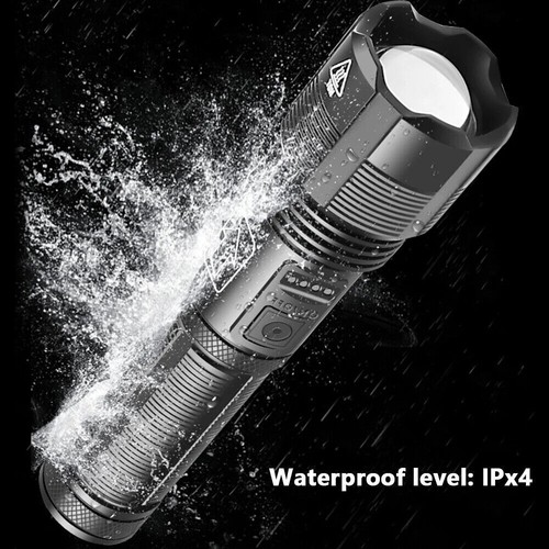 9900000LM LED Flashlight Powerful Torch Rechargeable Lamp Brightest Police Lamps - Picture 9 of 12