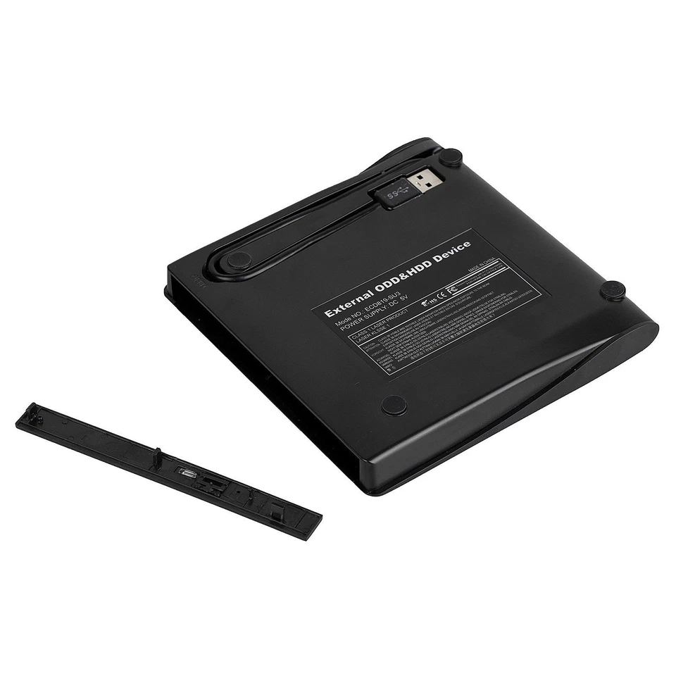 9.5mm DVD CD Drive Enclosure SATA to USB 3.0 External Case for Slimline Burner - Image 4 of 4