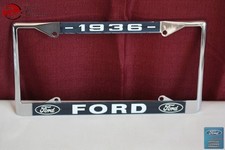 1936 Ford Car Pick Up Truck Front Rear License Plate Holder Chrome Frame New 1936 Ford Car Pick Up Truck Front Rear License Plate Holder Chrome Frame New