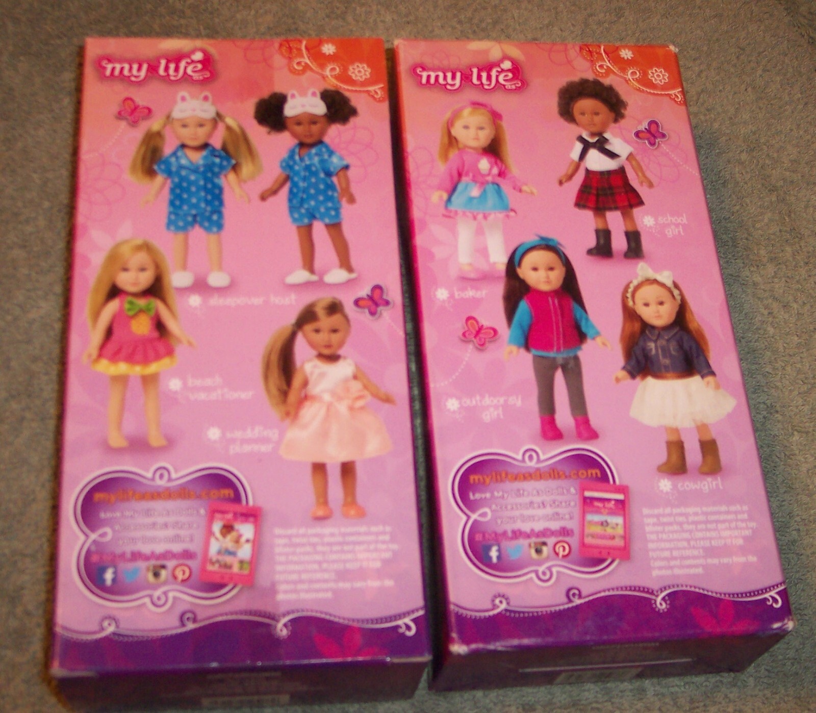HTF NEW 2016 2017 My Life Doll Mini Doll 7" School Girl Sleepover NIB