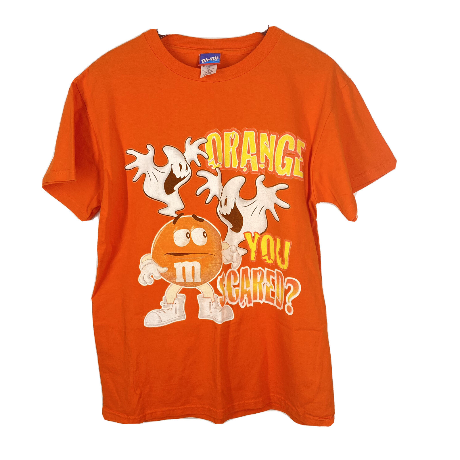 M&M “Orange You Scared” Halloween Ghost Big Print… - image 1