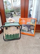 NEW FOLDING GARDEN SEAT WITH STORAGE BAG