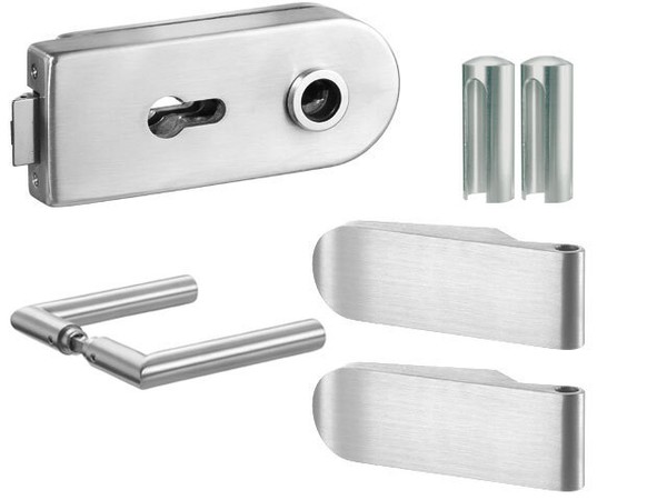 GlastüRbeschlag GlastüRschloss Set Studio Mit Scharnier Pz Edelstahl-image