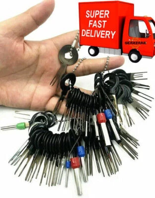 GEARZAAR 41x Car Terminal Removal Tool Pin Wiring Connector Extractor Puller Kit Set