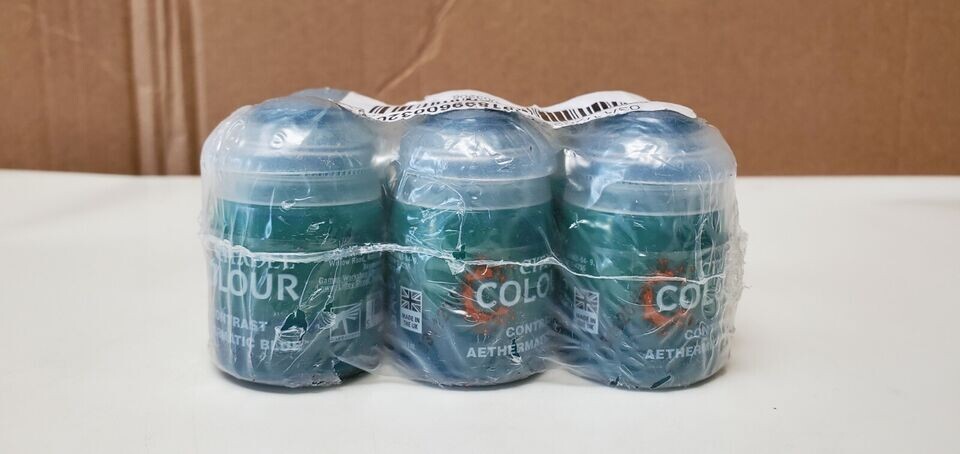 Citadel Farbe - Contrast Aethermatic Blue 6 X 18ml/ 28,60€