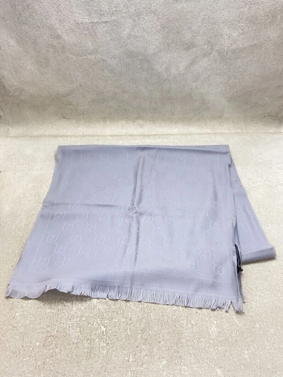 Echarpe femme GUCCI laine bleu motif total 133483 Occasion