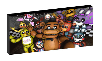 D2 FIVE NIGHTS AT FREDDY'S FNAF LEINWANDBILD