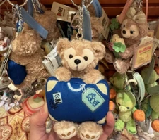Authentic Hong Kong Disneyland Duffy Sitting Posture Plush keychain