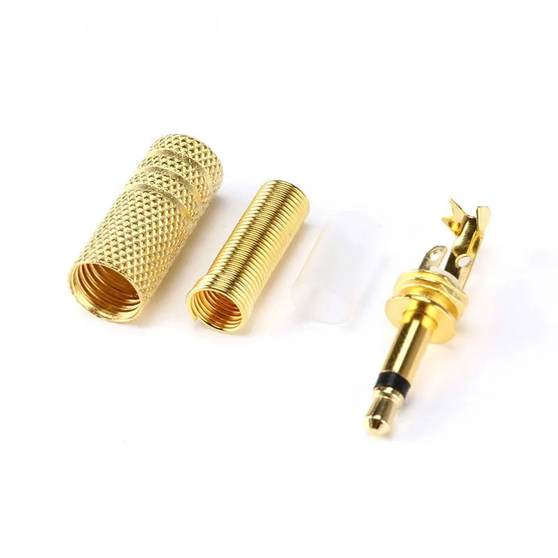 5x Gold Plated 3.5mm RCA Audio Connector Plug Jack - Image 3 of 4