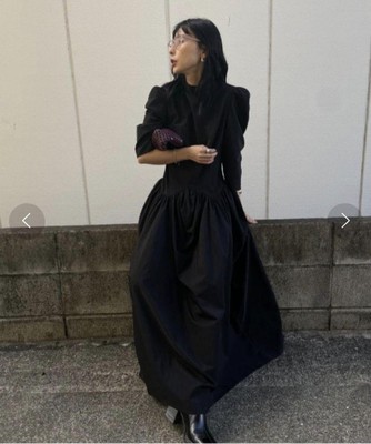 Ameri Wave Waist Cocoon Dress Women 