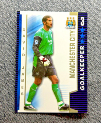 SHOOT OUT 2004-2005 Manchester City David James 3* Torwartkarte Fußball