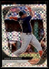 2020 Prizm POWER PLAID Jose Ramirez Cleveland Indians #218 27/75