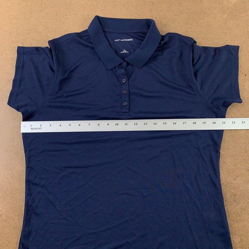 Sport-Tek Ladies Large Navy Short Sleeve Dry Zone UV Micro-Mesh Polo LK110 New - 第 4/7 張圖片