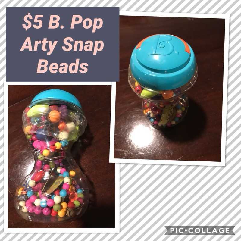 B. toys Pop Arty! Beauty Pop Beads Jewelry Making Kit Creative Pop Snap for kids
