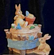 From Seeds of Kindness Happiness Grows-Bunny Container- s