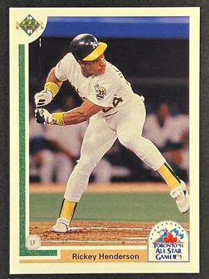 Rickey Henderson #86F 1991 Upper Deck Final Edition Oakland Athletics