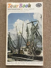 Vintage Travel Tour Book Fall/Winter 1968-69 SOUTHEASTERN AAA Map Hotels Tourism
