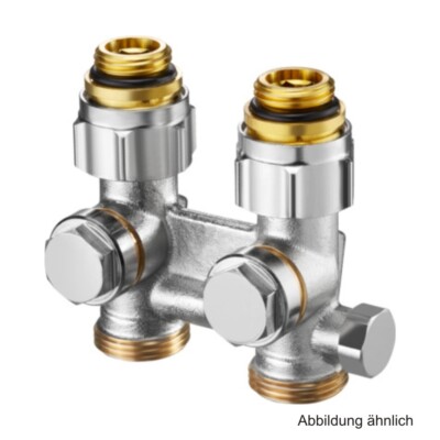 Oventrop ZBU-Absperrverschraubung Multiflex F 1/2''AG x 3/4''AG, Durchgang,1015993