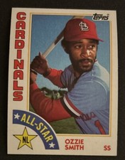 1984 Topps Ozzie Smith Baseball Card #389 Cardinals HOF Shortstop VG O/C