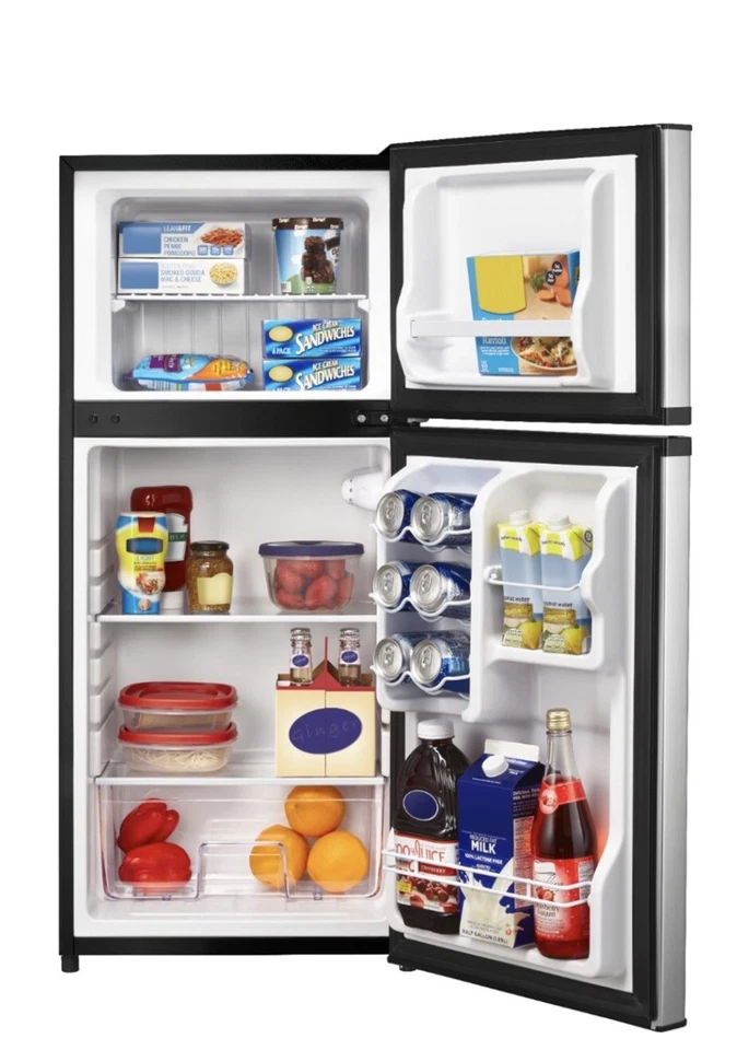 Insignia NS-CF43SS9 4,3 cúbicos Ft. Nevera con congelador superior - Inoxidable Foto 4 de 4