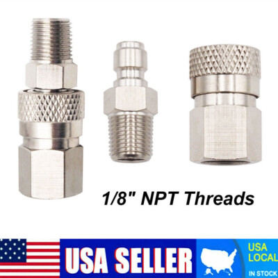 Quick Disconnect 1 * Set 8mm 1/8 Npt Thread Durability Male And Female
