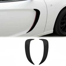 Black Front Door Side Fender Scoops Fin Vents Cover Trim for Dodge Charger 2015+