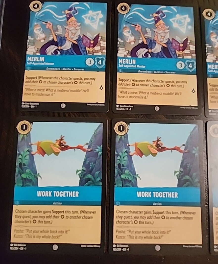 SSP- RARE Lorcana ERRATA Errors And Character Text Errors (8