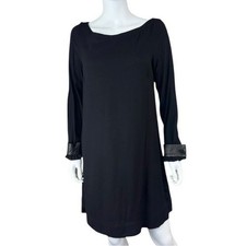 A.L.C. Black Shift Mini Dress Size L G0298