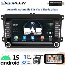 DAB+ per VW GOLF 5 6 Passat Touran Tiguan autoradio Android con fotocamera navigatore GPS
