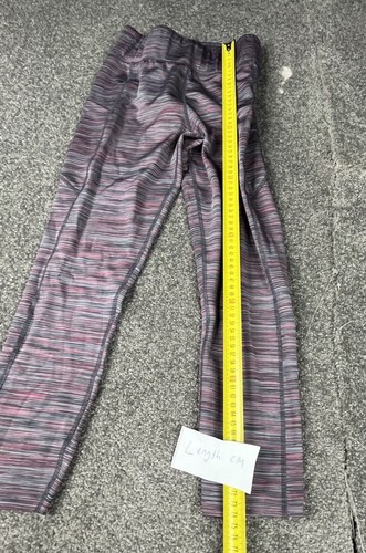 Running Bare Power Moves Leggings Womens Size 10 Purple Pocket Tight 22” Ladies - Picture 6 of 12
