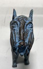 Unsigned Vintage Modernist Jaguar Bronze Sculpture Spotted Feline Statue 9x7 — photo 8
