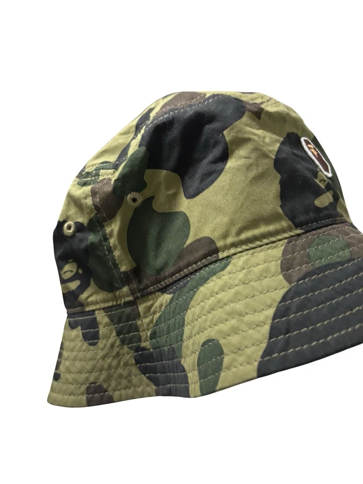 Sombrero cubo BAPE A Bathing Ape 1st Camo cabeza de mono un punto nuevo sin etiquetas Foto 4 de 4