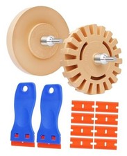 Eraser Wheel for Drill, Sticker 12PCS Decal Removal Rubber Wheel Tool Kit