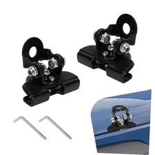 LED Light Bar Mounting Brackets, Wide-Angle Adjustable LED Work 2 PCS Black