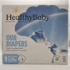 HealthyBaby Certified Safe Organic Cotton Enhanced Diapers 70ct Size 1
