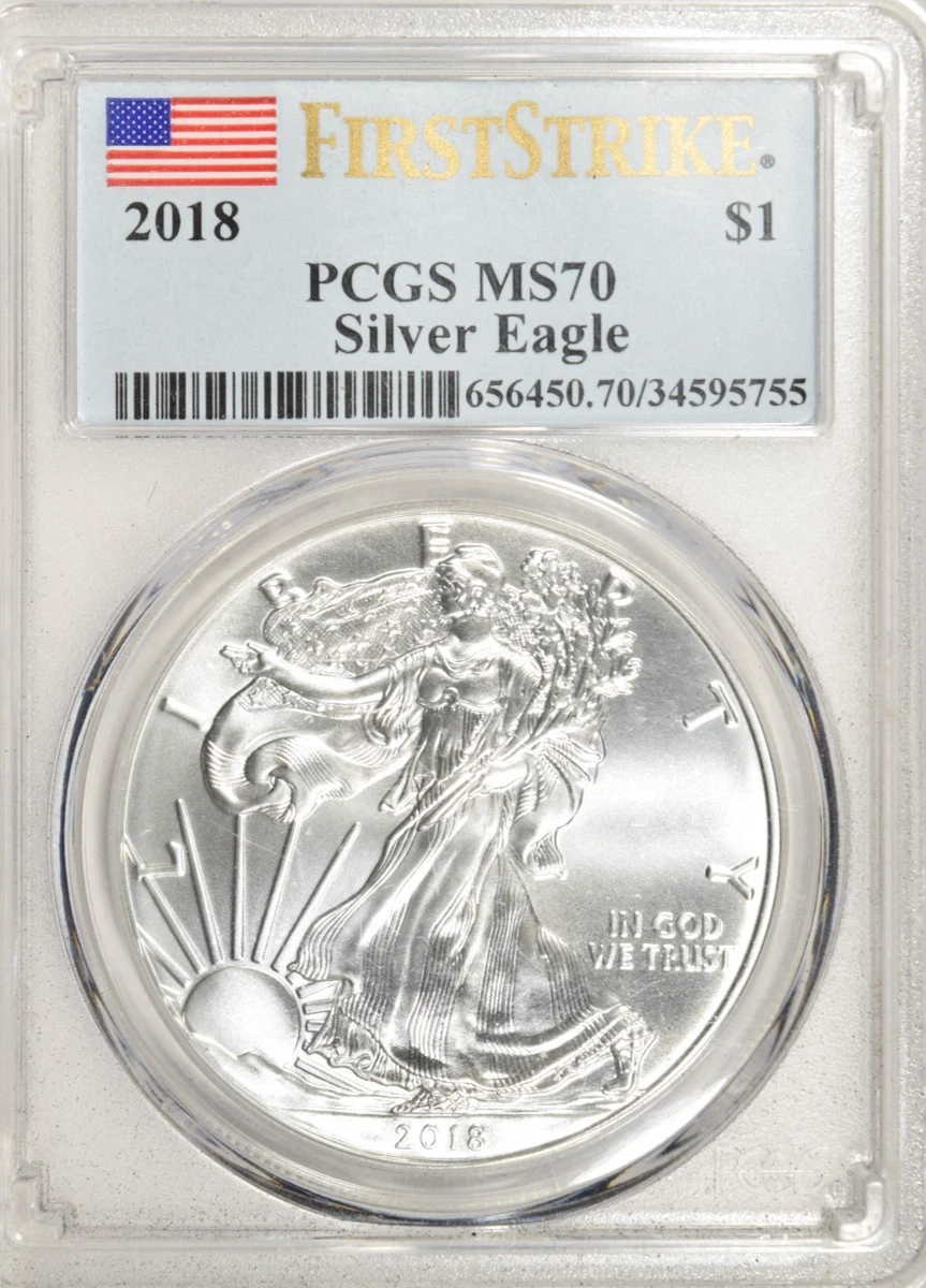 American Eagle MS 70 Graded 2018 Silver Bullion Coins for sale | eBay
