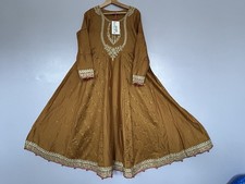 Maria B,long Embroided Frock With Churidaar,median Size,for Women