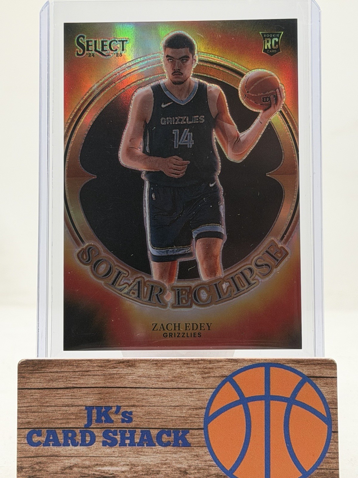 2024-25 Panini Select Zach Edey Solar Eclipse RC #6 Memphis Grizzlies