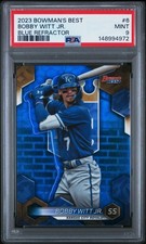 2023 Bowmans Best Bobby Witt Jr Blue Refractor /150 #6 PSA 9