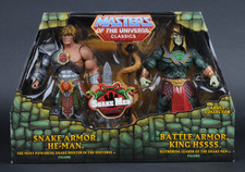 2015 MOTU Snake Armor He-Man Battle Armor King Hssss MOTUC Classics 2 Pack