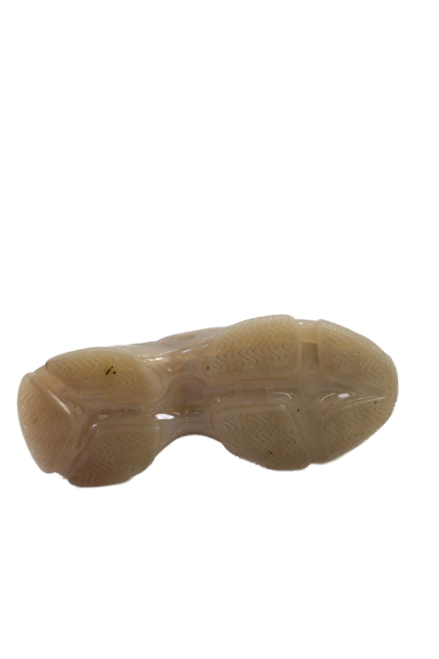 Steve Madden Girls Rhinestoned Detail Translucent Sole Sneakers Beige Size 2 - Image 4 of 4