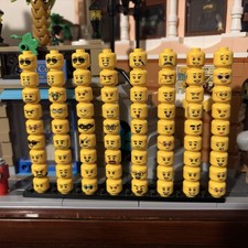 LEGO - Yellow Mini-figure Heads. Random Selection of 9 Heads. You Get 9 