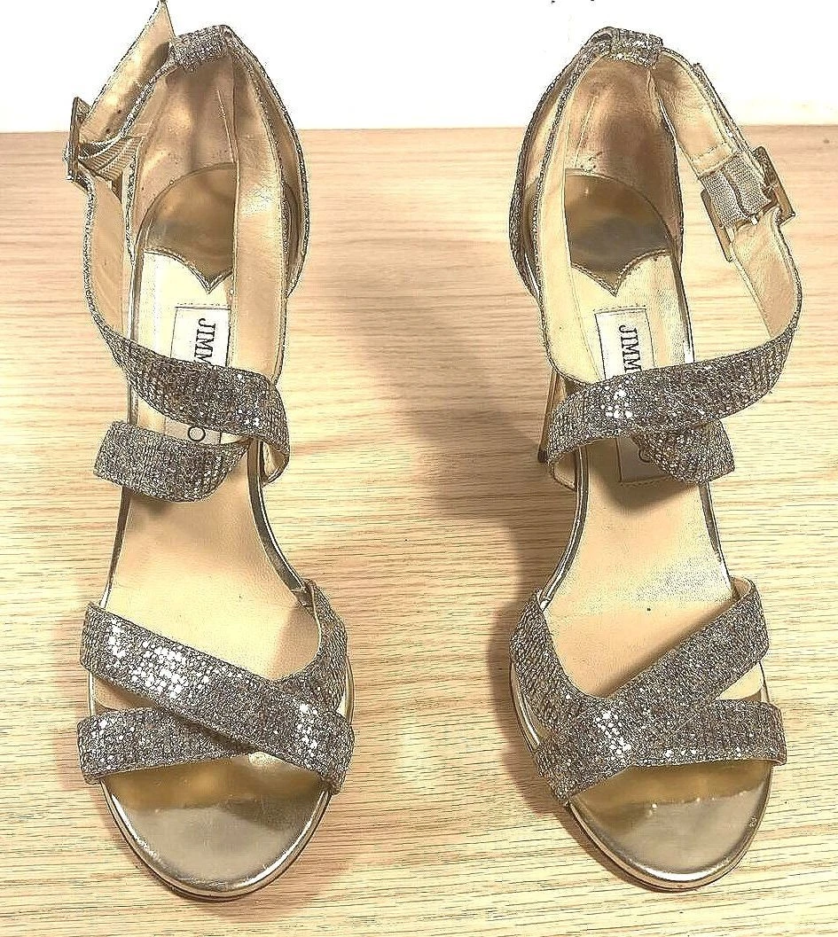 Jimmy Choo Silver Heels for Women for sale - eBay
