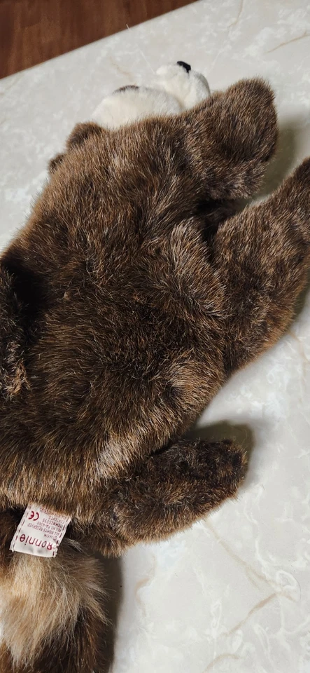 Винтажный Dakin Енот Плюшевый Ronnie Huggables Woodland Семья Реалистичная Мягкая - Изображение 4 из 4