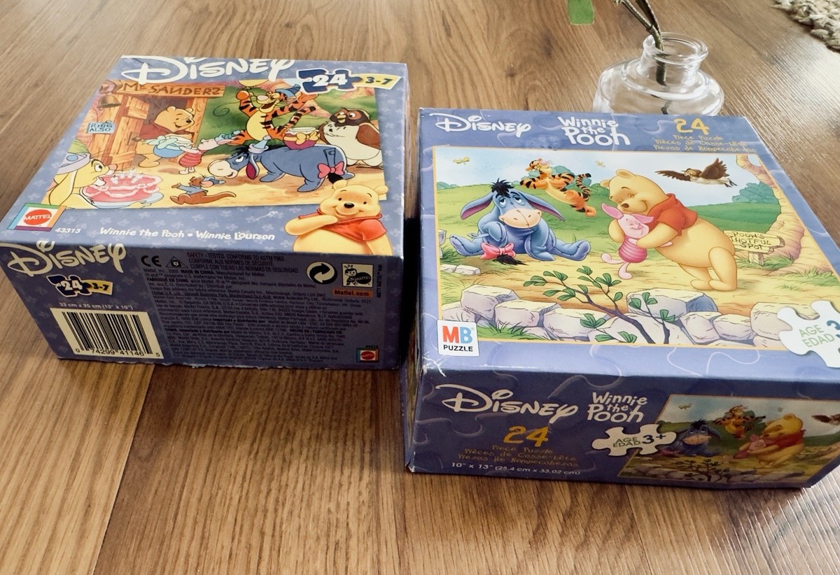 Two Disney Puzzle 24Pc Winnie The Pooh Birthday Tigger Eyore